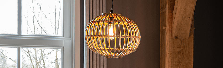 Lampes osier / rotin