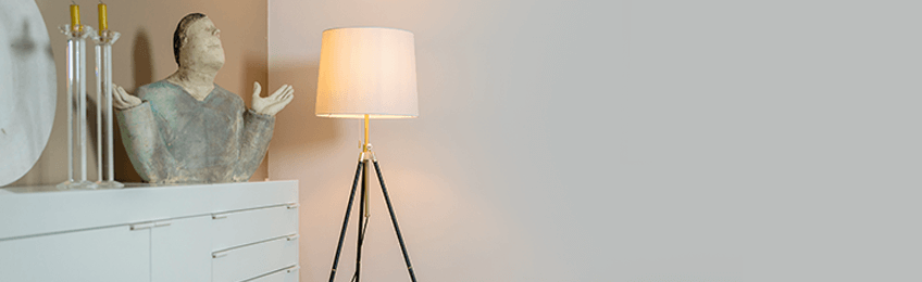 Lampade da terra bianca